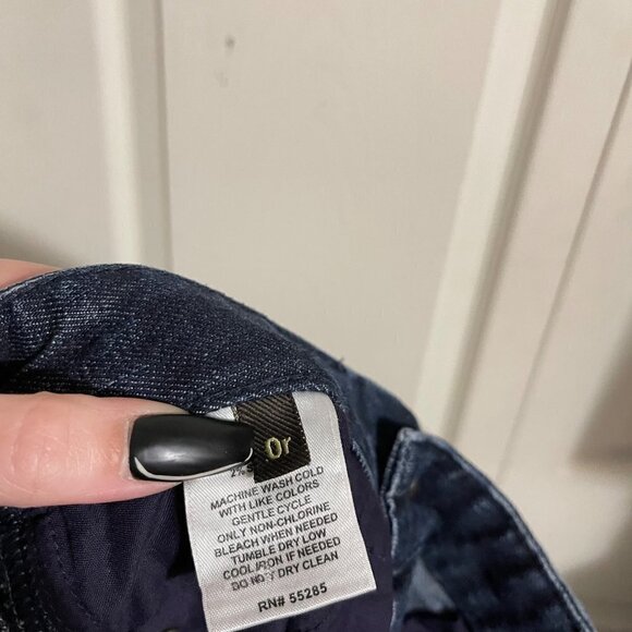 Express Womens Dark Wash Low Rise Y2K Whiskered Zelda Skinny Jeans Size 0 - Picture 3 of 8